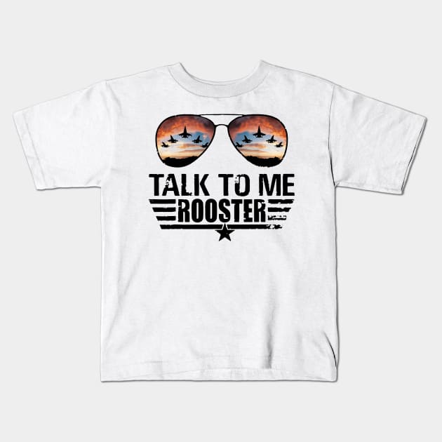 Talk To Me Rooster Kids T-Shirt by binding classroom